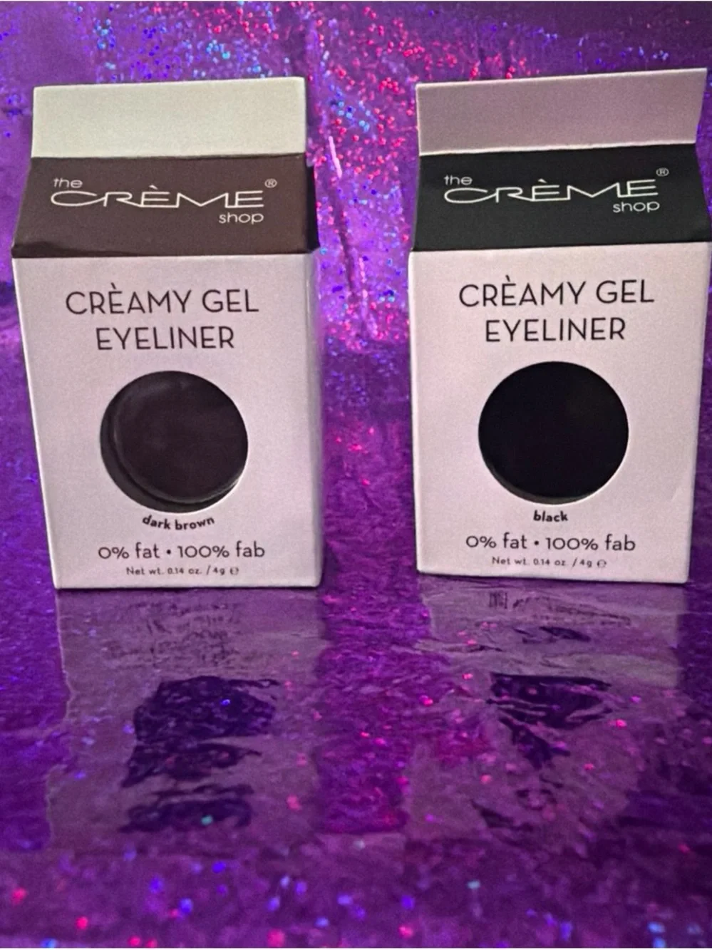 Bundle of the Crème Shop Creamy Gel Eyeliner - Black & Dark Brown